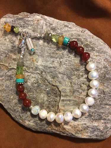 Freshwater Pearls & Garnets